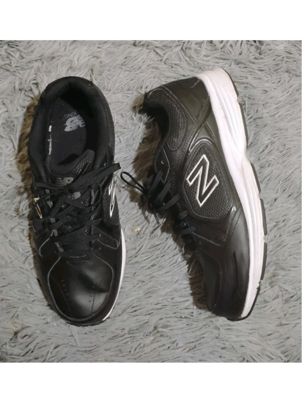 New Balance 655 Mens Size 9 Black Athletic Running Shoes Sneakers MW655WBW2